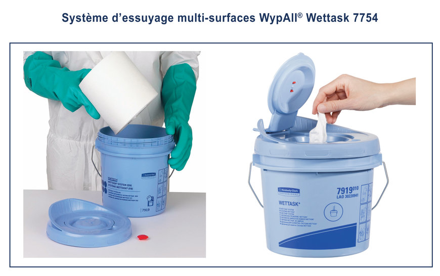 Système d’essuyage multi-surfaces WypAll Wettask 7754